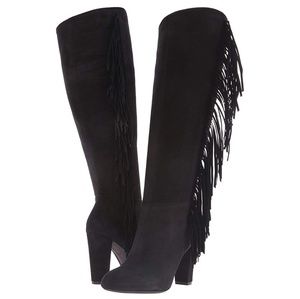 Lauren Ralph Lauren Vanida Fringe Knee High Boots
